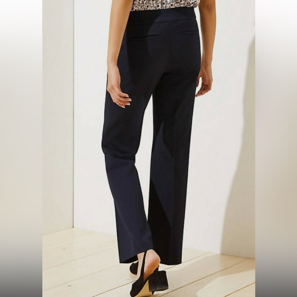 Loft Marisa Trouser In Navy Nwt